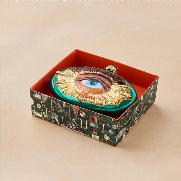 JOHN DERIAN Glass Eye Christmas Ornament Target 2025 Collectible Oddity Vision - Picture 3 of 7
